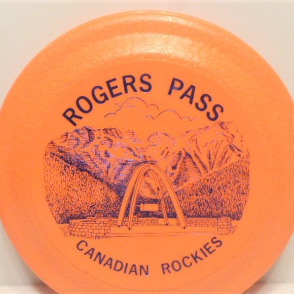 Rogers Pass CANADIAN ROCKIES Vintage Frisby Orange Frisby Historic Site - Picture 3 of 3